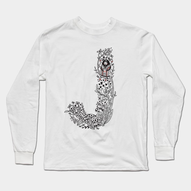 Letter J (Buu&Luu Alphabet) Long Sleeve T-Shirt by yuliia_bahniuk